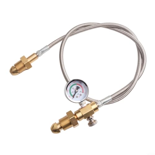 Heavy Duty Refill Hose For UK Argon Cylinder Bottle With 2000 Psi Maximum Pressure G 5/8