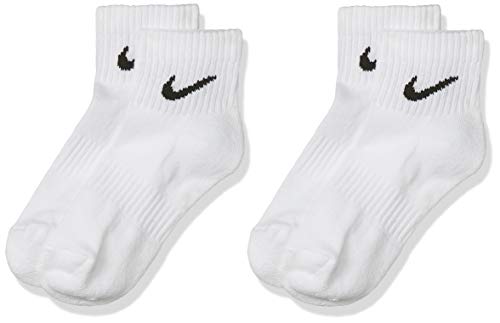 ナイキ 3P エブリデイ クッション クウォーター ソックス SX7667 100 ホワイト/ブラック S