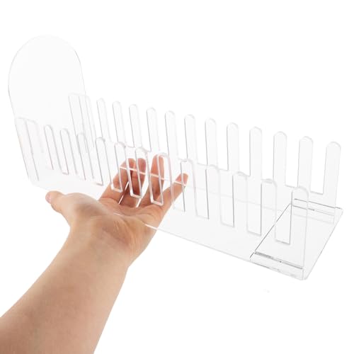 Exhibidor acrílico transparente de 12 niveles con soporte compacto y modular 5