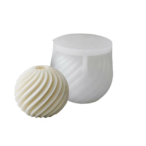 Molde De Vela Esfera Redonda Inspirado En Rayas Molde Vela En Forma Esfera Para Proyectos Artísticos Y Diseños Geométricos Estilismo Para Hogar