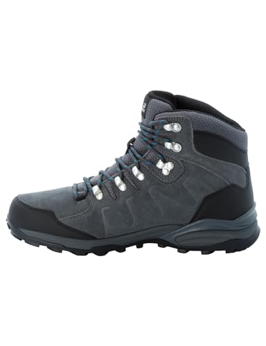 Jack Wolfskin Herren Refugio Texapore Mid M, Grey / Black, 42 EU