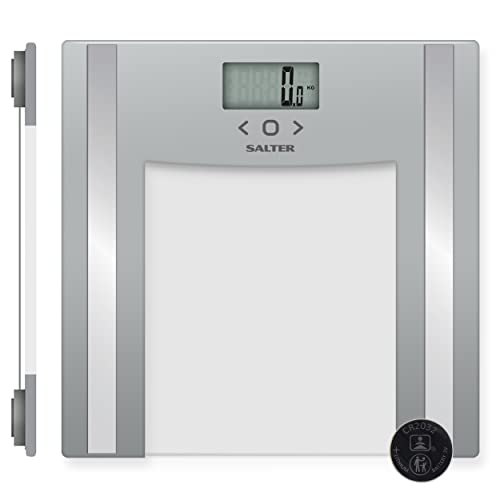 Salter 9182 Sv3r Báscula De Baño Digitales Analizador, Pantalla Digital Fácil De Leer, Peso, Grasa Corporal, Agua Corporal, Imc, Masa Muscular, Masa Ósea, Escala Plataforma De Vidrio Salter 9182 Sv3r Báscula De Baño Digitales Analizador, Pantalla Digital Fácil De Leer, Peso, Grasa Corporal, Agua Corporal, Imc, Masa Muscular, Masa Ósea, Escala Plataforma De Vidrio