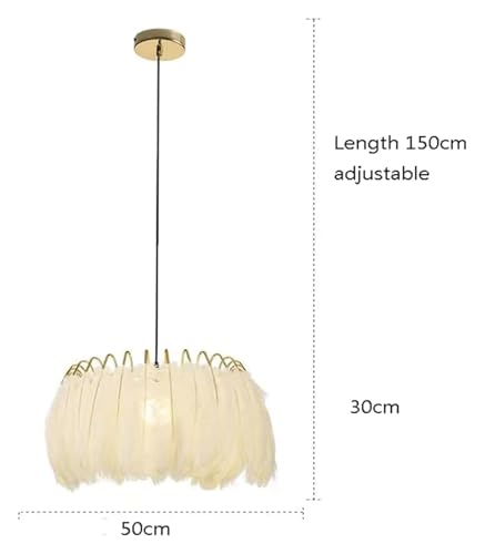 Lampe suspendue moderne plumes tissées LED E27 salle à manger - 4