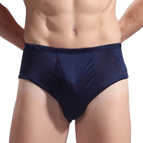 Forever Angel Men's 100% Silk Basic Stretch Boxers Briefs