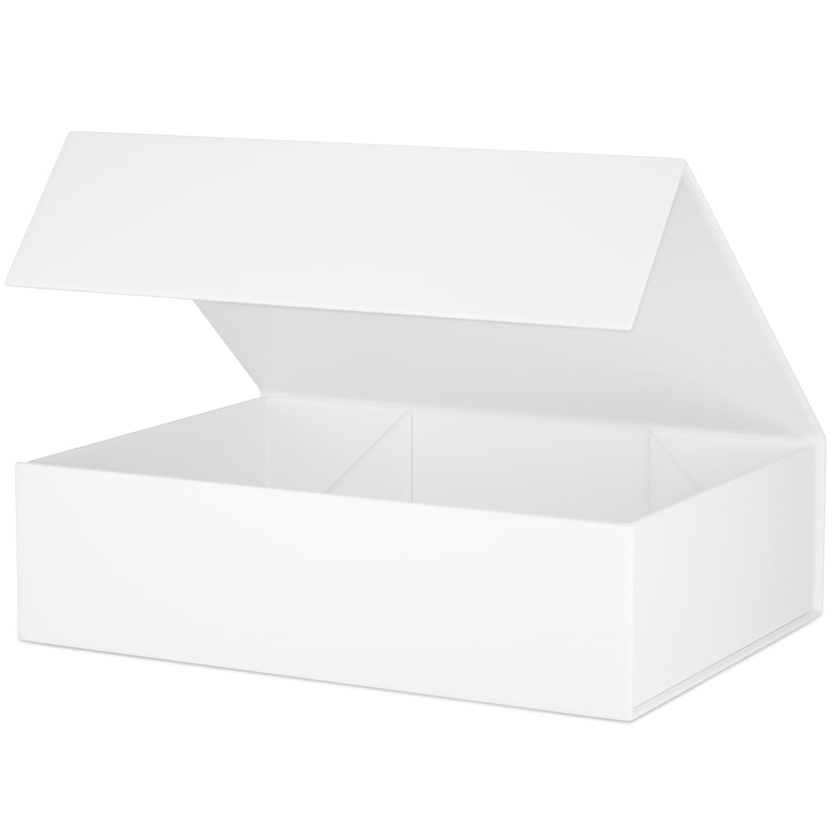 White Gift Box 11.9" x 8.5" x 3.3" with Magnetic Closure Lid for Presents,Bridesmaid Gifts Boxe,Cute Box,Birthday Gift,Luxury for Gift Packaging, Magnetic Gift Boxes for Wrapping Gifts