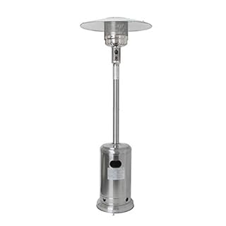 UPC 844091000347 product image for Hampton Bay 48000 Btu Stainless Steel Patio Heater (B07L9G3T8S) | upcitemdb.com