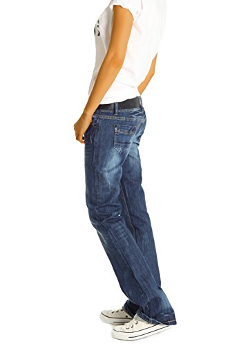 Bestyledberlin j137ab - Jeans baggy da donna Blau