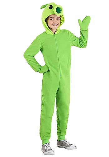 Fun Costumes Plants Vs Zombies Kids Green Peashooter Onesie Dress