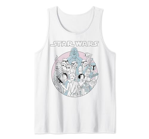 Débardeur Star Wars Group Shot en lignes pour fan de la saga