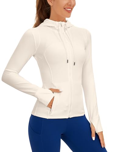 Veste De Protection Solaire Femme à Capuche - UPF 50+, Légère, Respirante - Pour Sport, Randonnée, Running, Quotidien