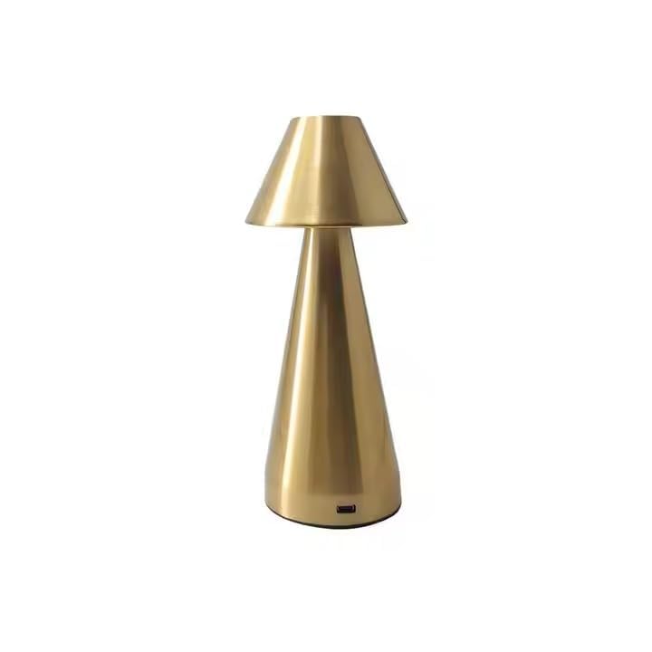 SEVIA Mushroom Table Lamp Portable Cordless Touch Control 3 Color Dimming Decorative Metal Bedside Lamp for Bedroom Living Room(1Pcs) (Pagoda)-image-46