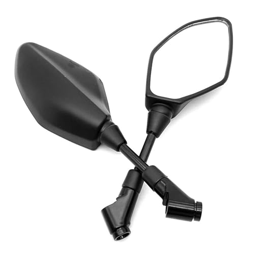 Espejo retrovisor de motocicleta con cristal HD antirreflejos y tornillos adaptadores M8 M10 3