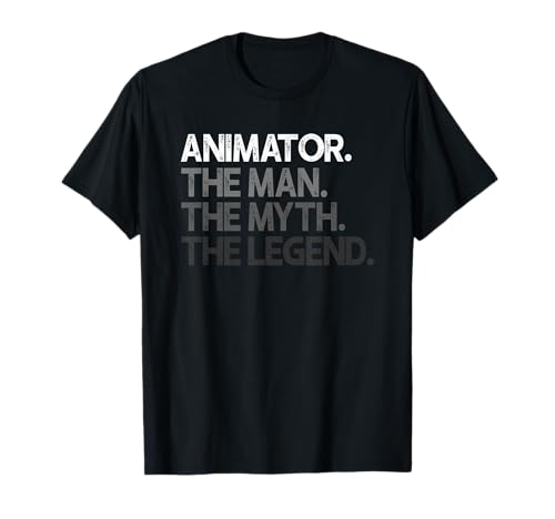 Animator The Man Myth Legend Design T-Shirt