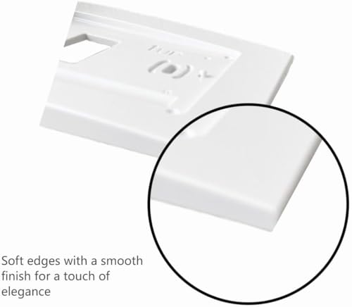 CAMGJORT F61-2663 Wall Plate for Sensi Wi-Fi Programmable Thermostat,Hand Control, White (2)