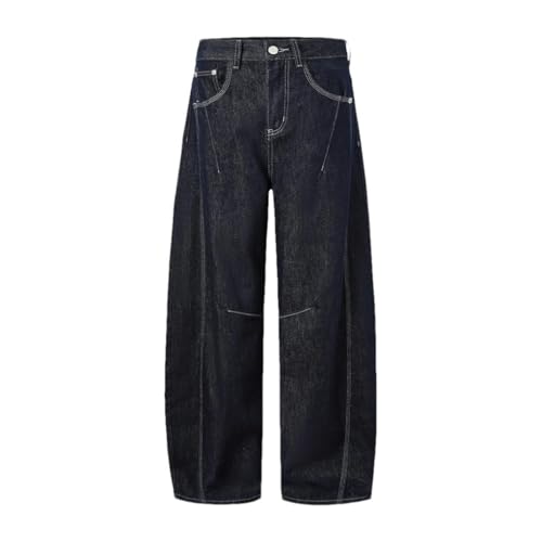 Men's Denim Pants Vintage Loose Wide Leg Knife Lightweight Denim Pants