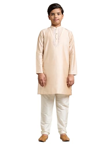 Image of Amazon Brand - Symbol Boy's Festive Rayon Kurta Pajama Set