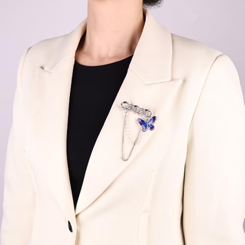 Image of Dainty Brooch Pin for Women, Rhinestone Scarf Shawl Costume Brooches and Pins Flower Boutonniere Hat Bag Suit Dress Accessories Pearl Brooches Lapel Pins