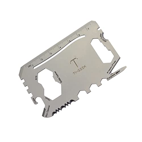 13 In 1 Titanium Credit Card Multi-Tool Slim, Minimalist Survival Wallet Tool Card. Multitool Card Pocket Tool Credit Card Sized Wallet Multitools Gift For Men #TOP12