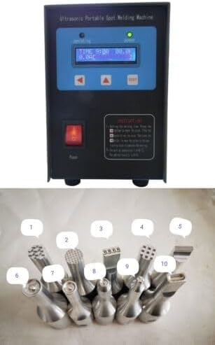 Máquina de soldadura ultrasónica de plástico para interior de coche, 110 V, 220 V, 10 en 1, soldadora por puntos de plástico