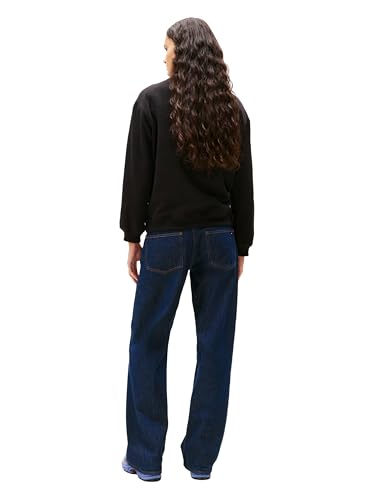 Tommy Jeans Women's Collegiate Crewneck Sweatshirt, BLACK Medium