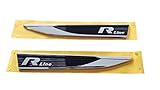  AW1 R Logo Rline ORIGINAL Emblem Schriftzug Kotflügel Aufkleber Links und Rechts Set