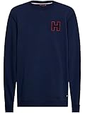  Tommy Hilfiger Touchlines - Jersey para hombre (cuello redondo, talla S), color azul