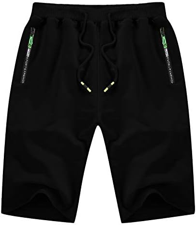 YTD Men’s Shorts Casual Classic Fit Drawstring Summer Beach Shorts with Elastic Waist and Pockets