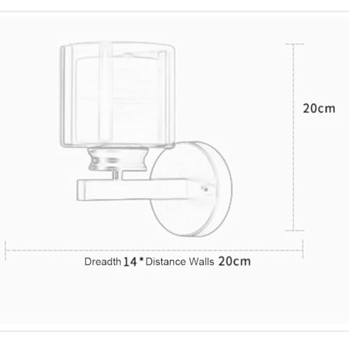 Lámparas de pared modernas con casquillo E27 para iluminación interior de dormitorios 3