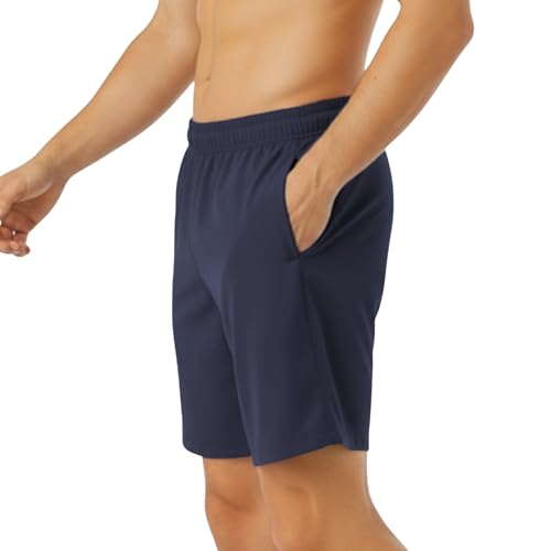 Image of NEVER LOSE Mens Running Athletic Shorts 5 inch Inseam Quick Dry Workout Shorts Men Lightweight Gym Shorts with Pockets