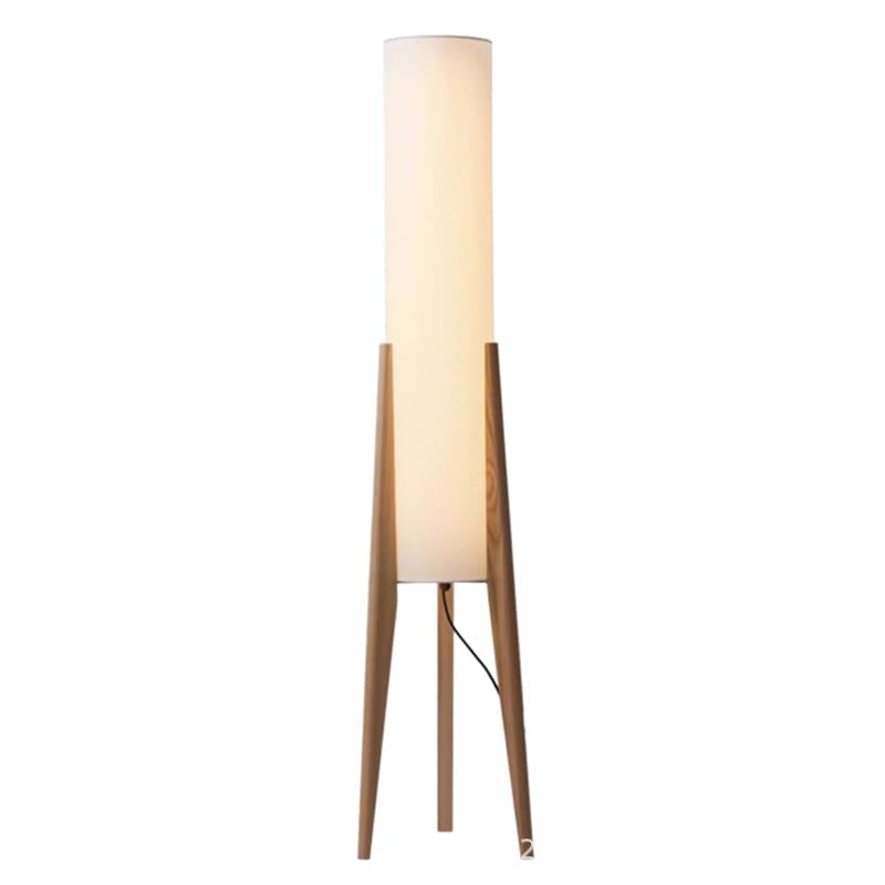 Lámpara de pie moderna de granja, luz de pie industrial con 3 temperaturas de color, pantallas de tela, interruptor de pie, decoración rústica alta para sala de estar y dormitorio