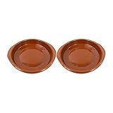 Cazuela de Barro (Pack 2) / Apta Para el Horno/Gas/Lavavajillas/Cazuela Redonda de Barro/Hecha en España (16cm)
