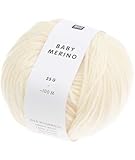 Dimensions : 100 m Rico Baby Laine mérinos pour bébé Couleur 01 Crème pure laine mérinos pour tricot ou crochet
