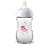A partir de 1 mes Philips Avent SCF070/25 - Biberón Natural de 260 ml, Unicornio
