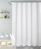 lamplig Microfiber Fabric Shower Curtain Liners for Bathroom Embossed Pattern Texture Waterproof Sup