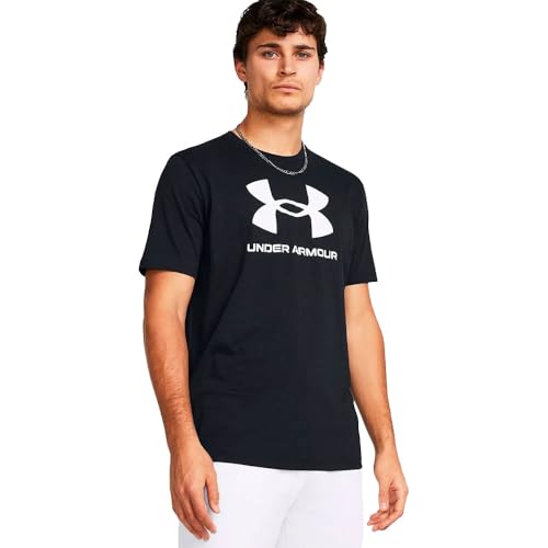 UA Sportstyle Logo Update SS T-Shirt Nero Bianco XL Uomo