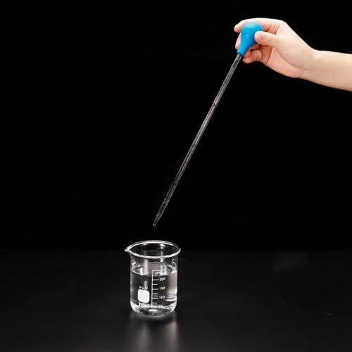 Pipettes en Verre avec Bouchon Caoutchouc de 2ml à Graduation Fine et Claire
