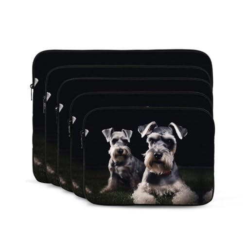 Funda para portátil 15 pulgadas con diseño de perro Schnauzer miniatura 2