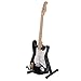 MonkeyJack Handmade Mini Wooden Electric Guitar Model with Stand for 1/6 Action Figures Hot Toys 12inch Dolls Accessories