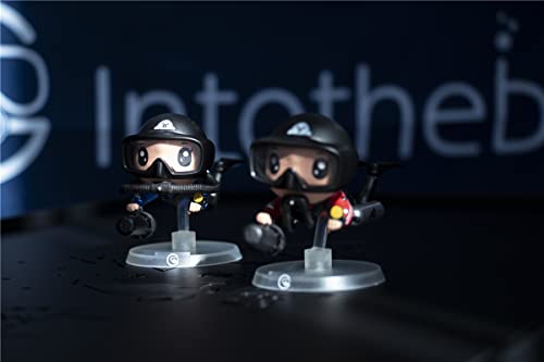 Scuba Diver Model Diver Action Figure Play Set Underwater Swimmers Action Figures Realistic Divers Figurines (Red+Blue) #TOP2