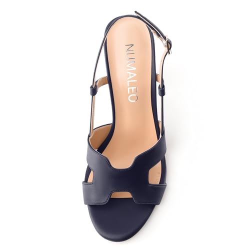NUMALEO High Heel Sandals for Women Open Toe Slingback Stiletto Heels Sexy Strappy 4 inch Heeled Sandals Dress Shoes For Party Wedding3