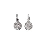  San Benito medalla plata Ley 925m unisex 8 mm.