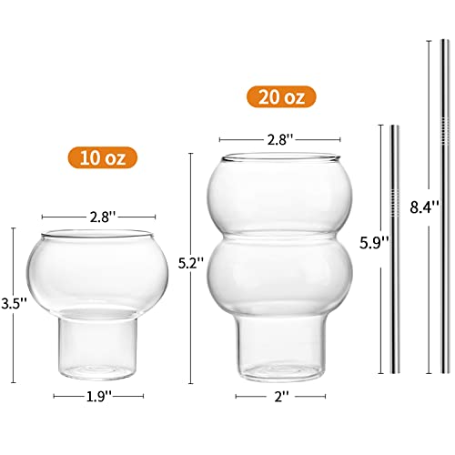 Creative Gourd Cocktail Glass Set Of 2, Martini Glasses Novelty Drink Cup Wine Goblets Champagne Cups, Ideal Gifts For Housewarming, Wedding, Birthday Celebrations - Cg04 #TOP1