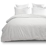 David's Home Cotton Blended Duvet Cover Set King, Ultra Soft Cozy Check Gingham Comforter Cover Set,