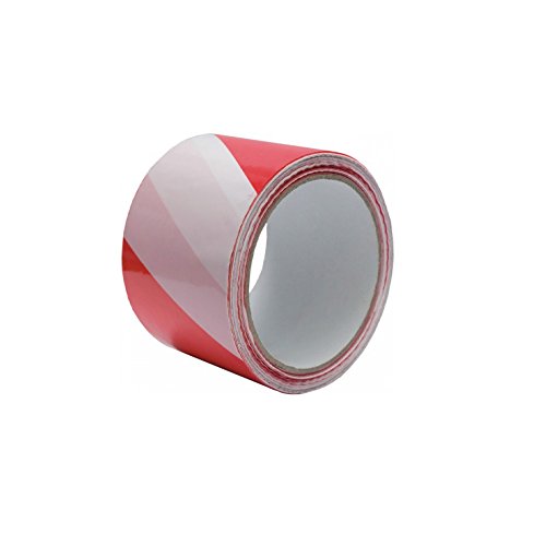 Preisvergleich Produktbild Absperrband 80mm x 100m rot / weiss Warnband Flatterband Sperrband - 01012001