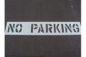 12" NO Parking Stencil for Parking Lot