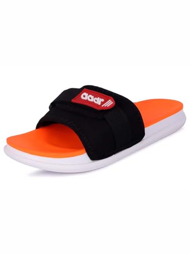 Image of AADI Men's Synthetic Leather Daily Use Casual Sliders /Flip Flop & Slippers