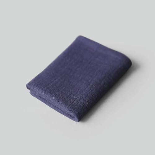 QQLADY Lot de 2 torchons en Coton et Lin, Serviettes de Table, Tapis de cérémonie du thé Zen, Accessoires de Service pour Fleurs, Serviette pour Assiette
