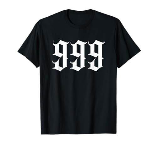999 Número de ángel gótico Camiseta