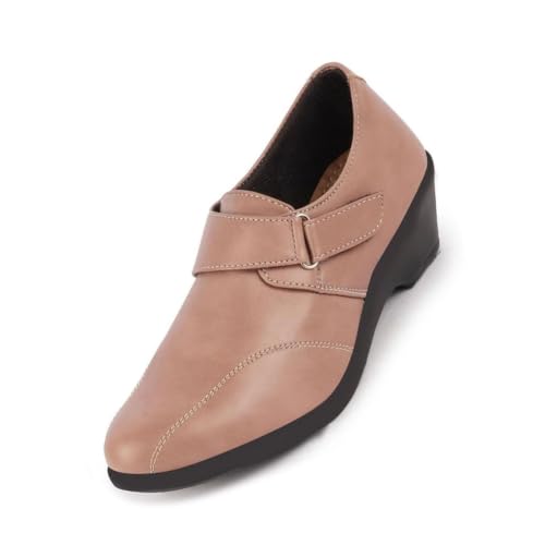 Image of FAUSTO Women's Outdoor Fashion Hook and Loop Platform Heel Wedges
