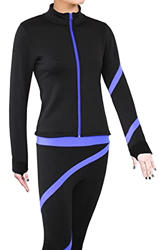 ny2 sportswear figure skating polartec polar fleece spiral jacket - child sizes